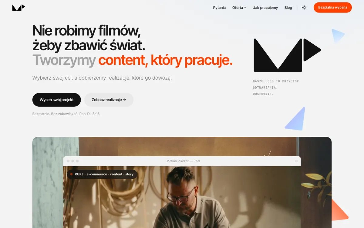 Website for Motion Pikczer